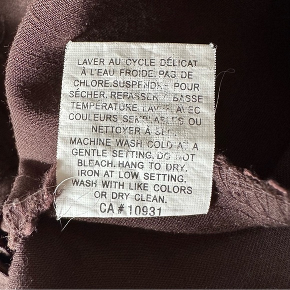 Laura Petites Chocolate Brown Capri Pants - Size 14 - Picture 8 of 9